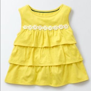 🍍NWT - Mini Boden Pineapple Pretty Ruffle Top